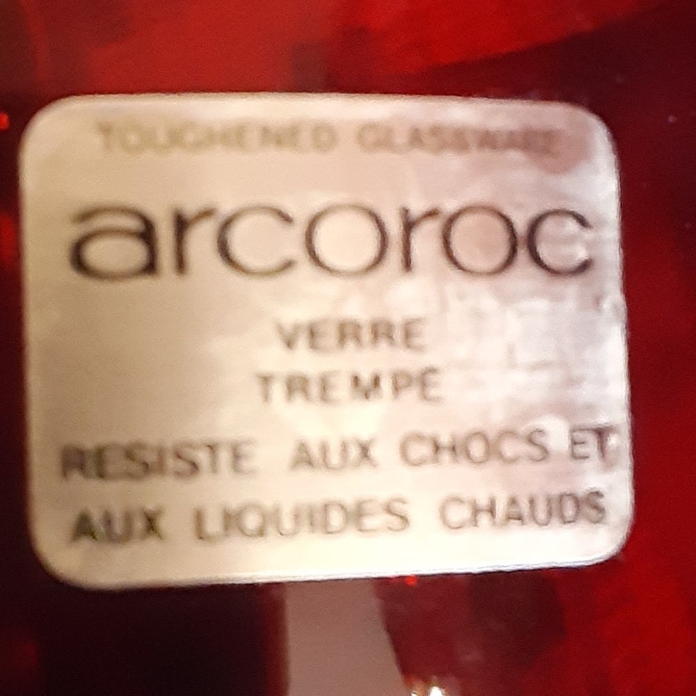 Arcoroc Ruby Red Goblets Set of 6 - Picture 2 of 4